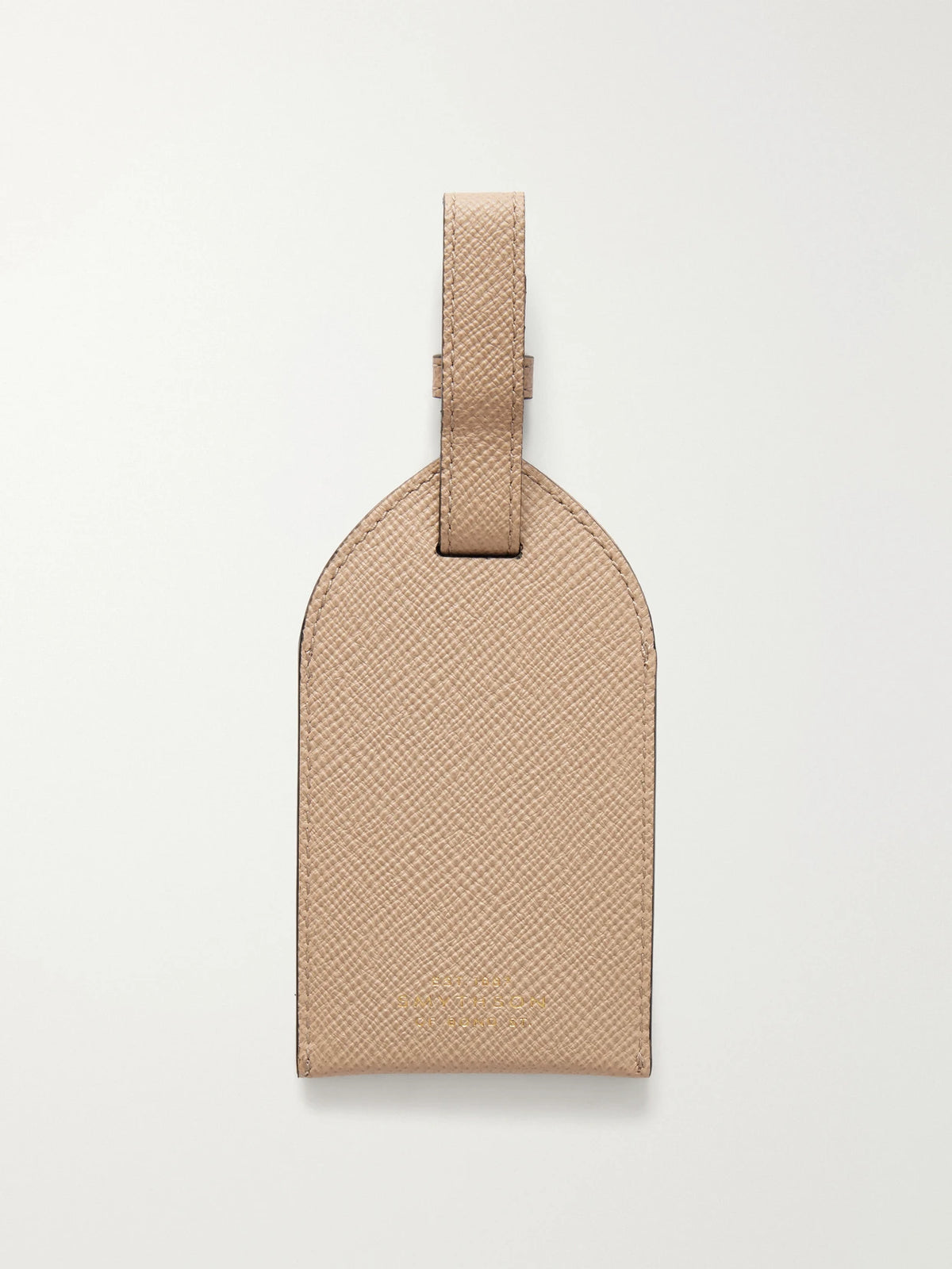 Smythson Panama Leather Luggage Tag