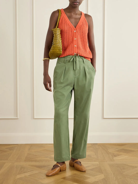 Hadleigh Twill Tapered Pants