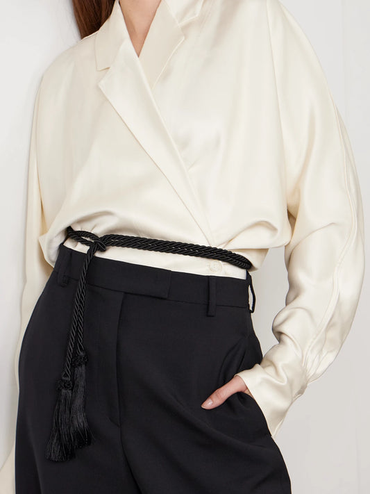 Tasseled Woven Cord Belt