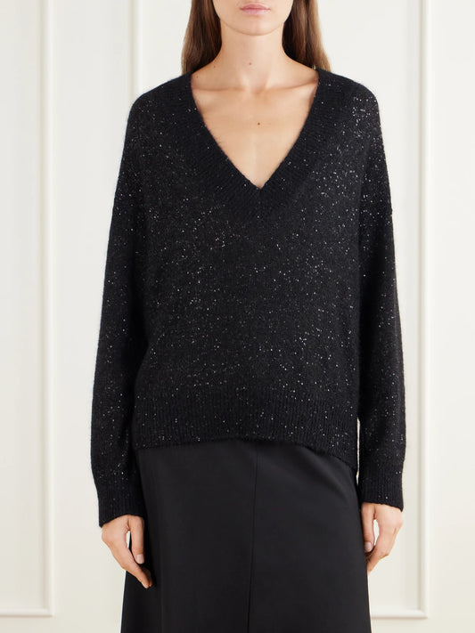 Brunello Cucinelli Sequined Knitted Sweater