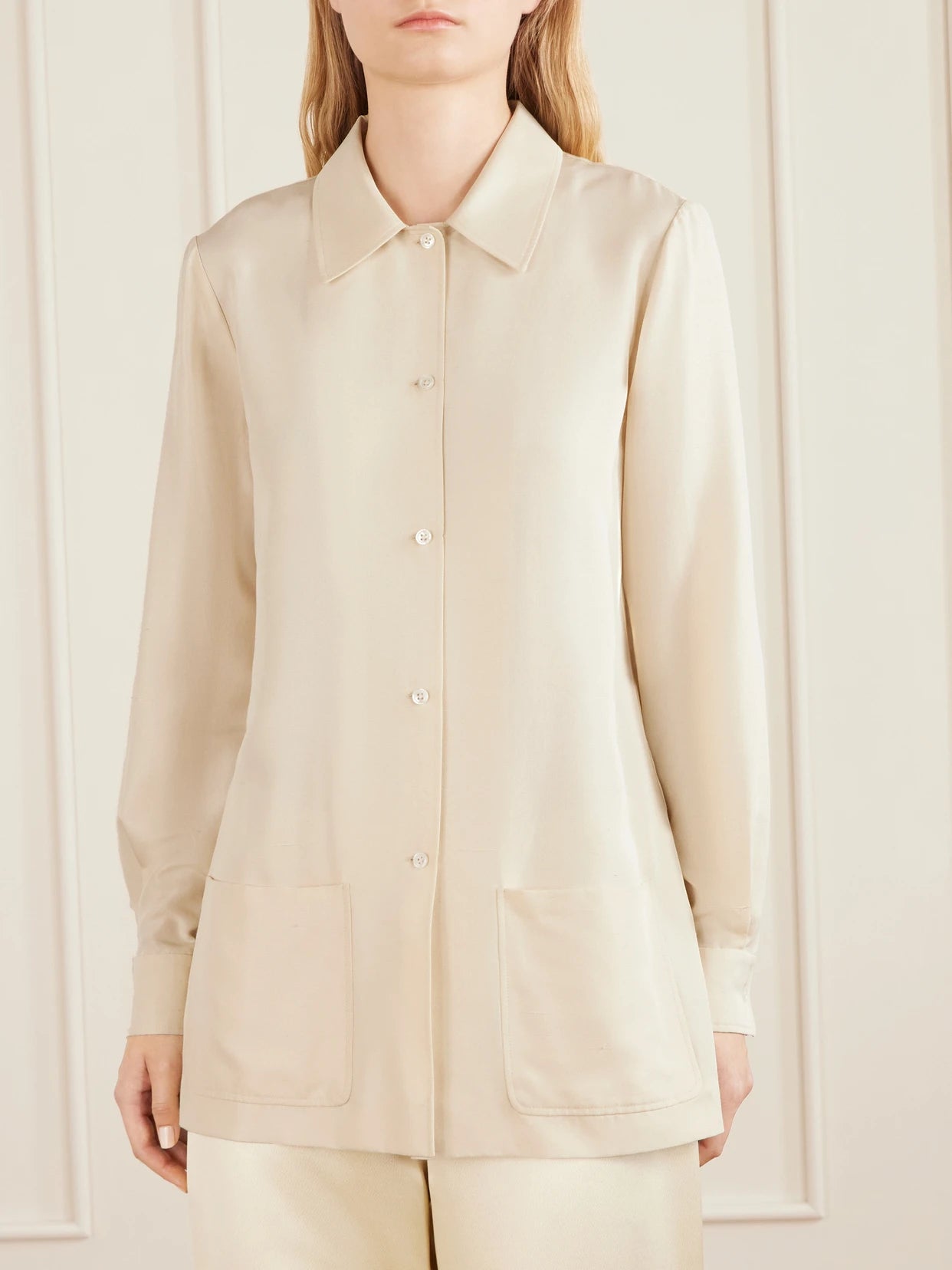 Lucetta Silk-shantung Shirt