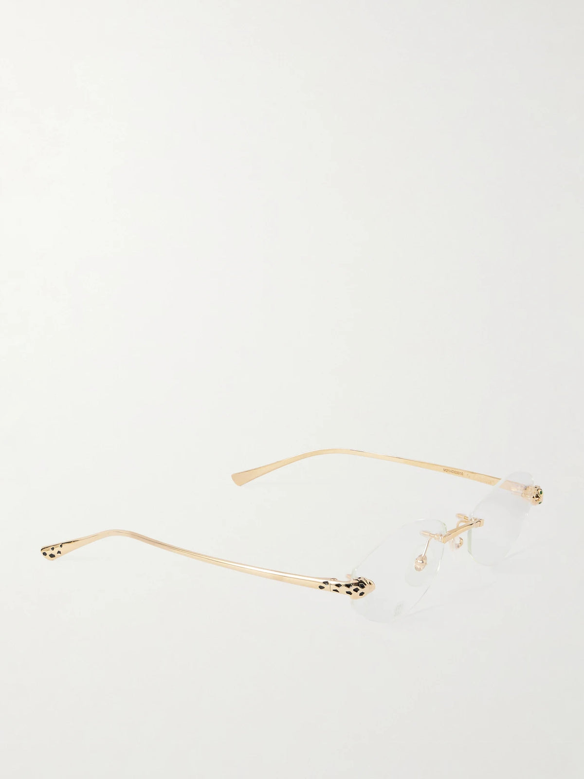 Eyewear Panthère De Cartier Hexagon-frame Gold-tone Optical Glasses