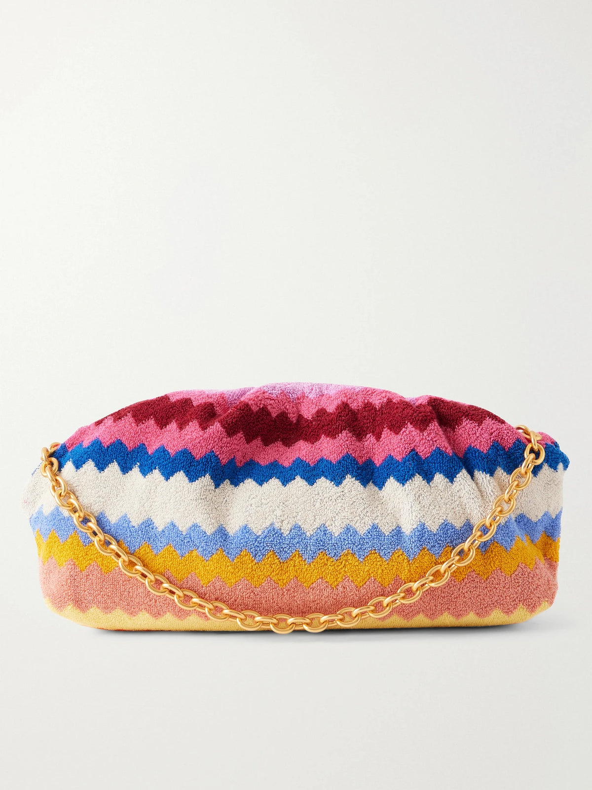 Large Striped Terry Pouch