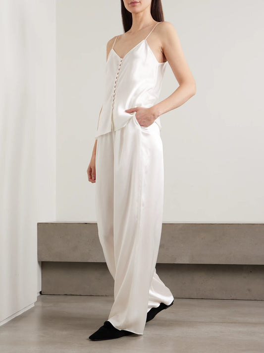 Blair Silk-satin Pajamas