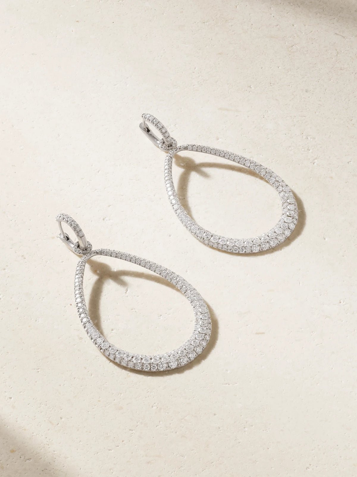 Swing 18-karat White Gold Diamond Hoop Earrings
