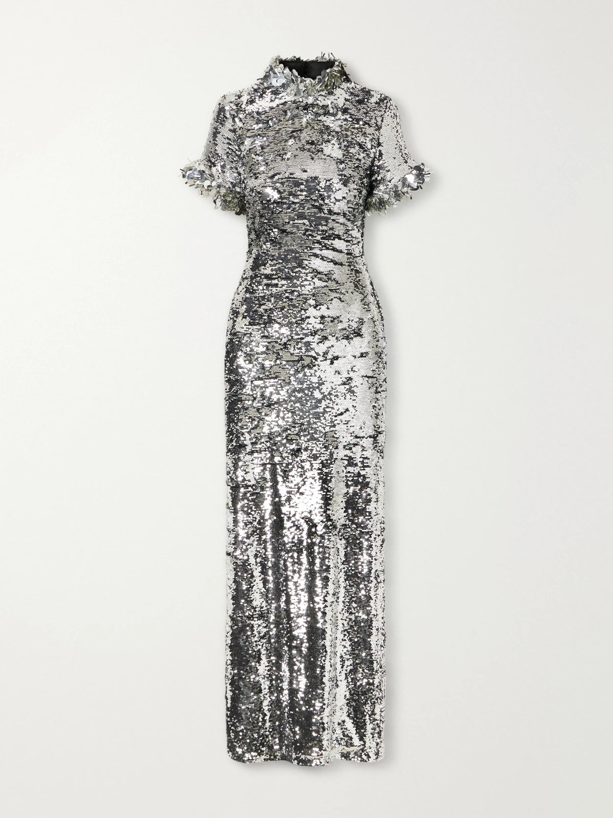 Brandon Maxwell Bex Sequin-embellished Charmeuse Gown