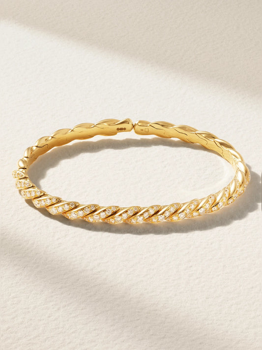 Pavéflex 18-karat Gold Diamond Bracelet