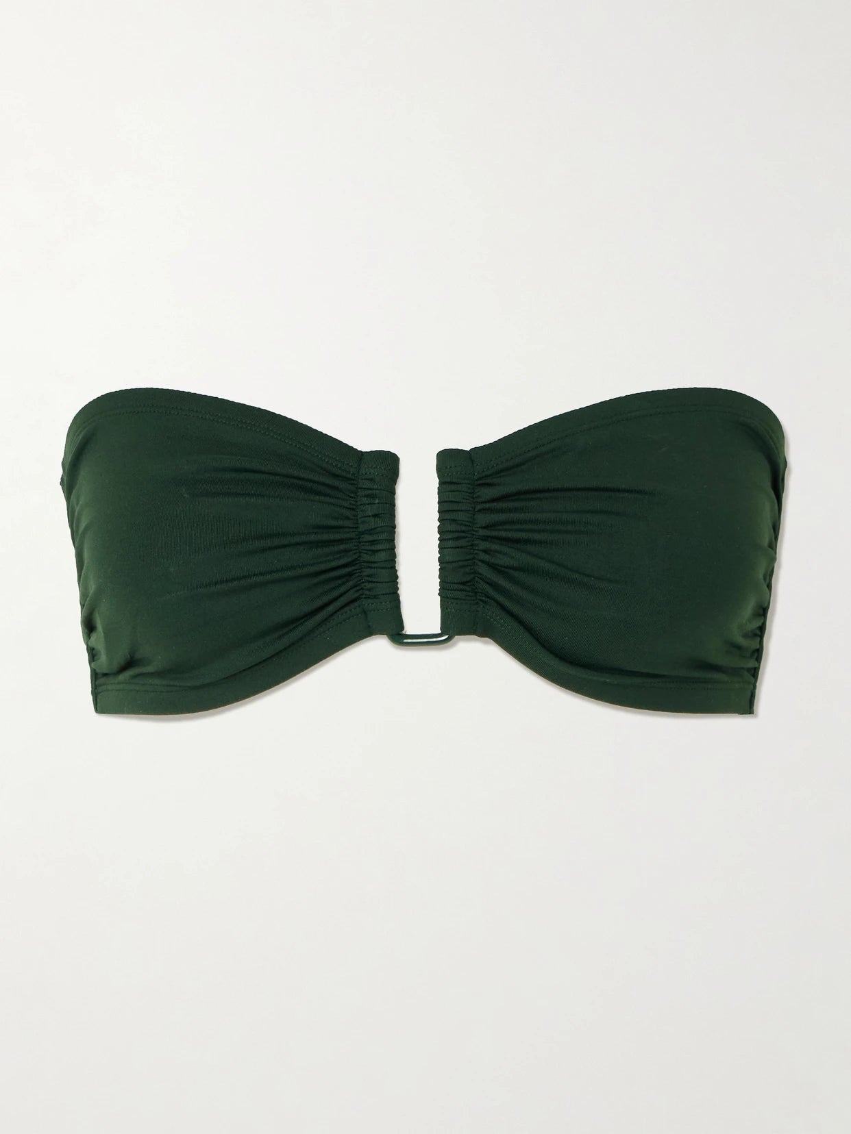 Image of Swimwear. Product name - Les Essentiels Show Bandeau Bikini Top in Green colour by brand - Eres