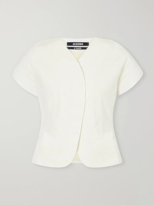 Jacquemus La Veste Ovalo Faille Blazer