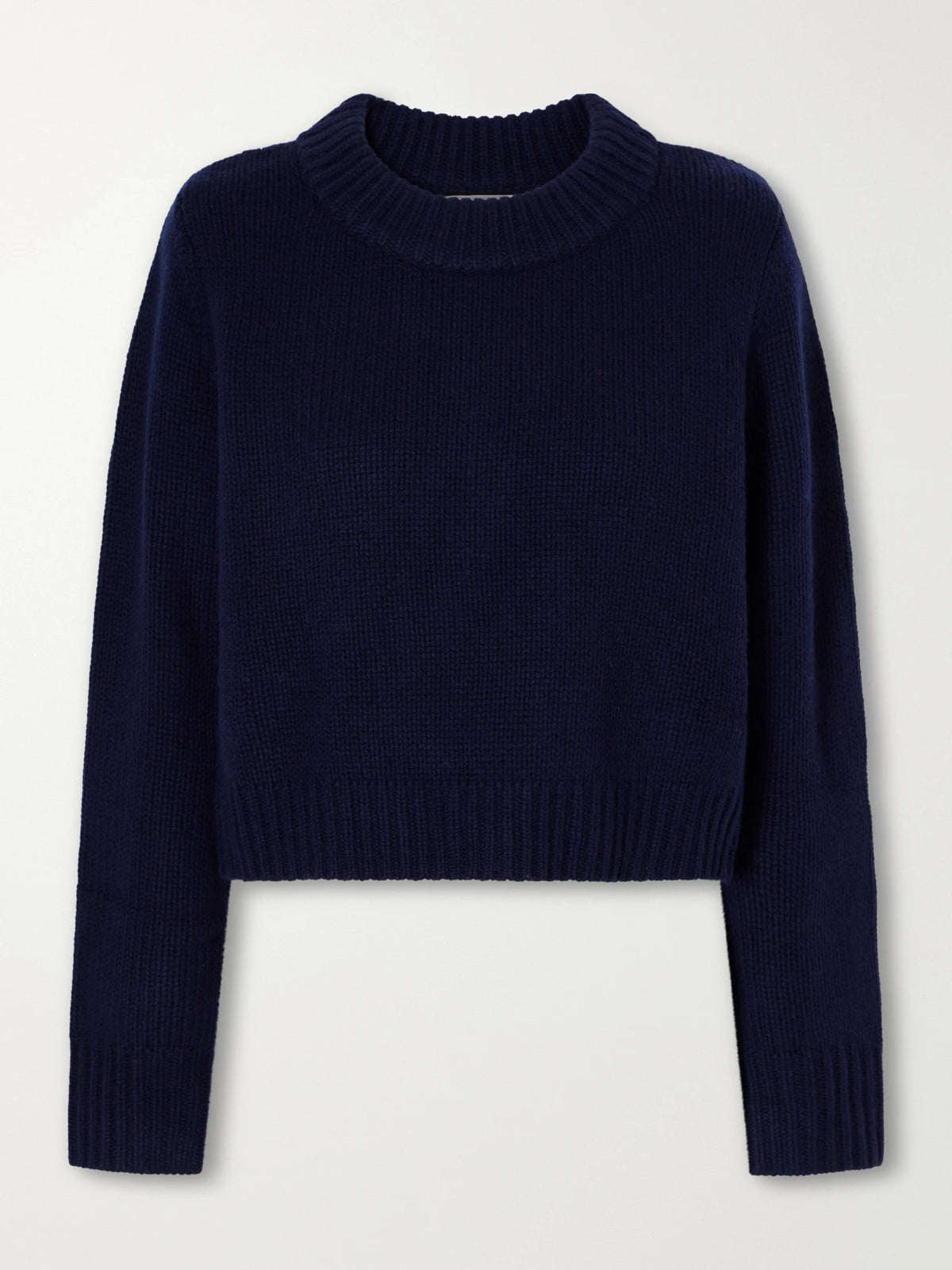 La Ligne Mini Marin Cropped Ribbed Wool And Cashmere-blend Sweater