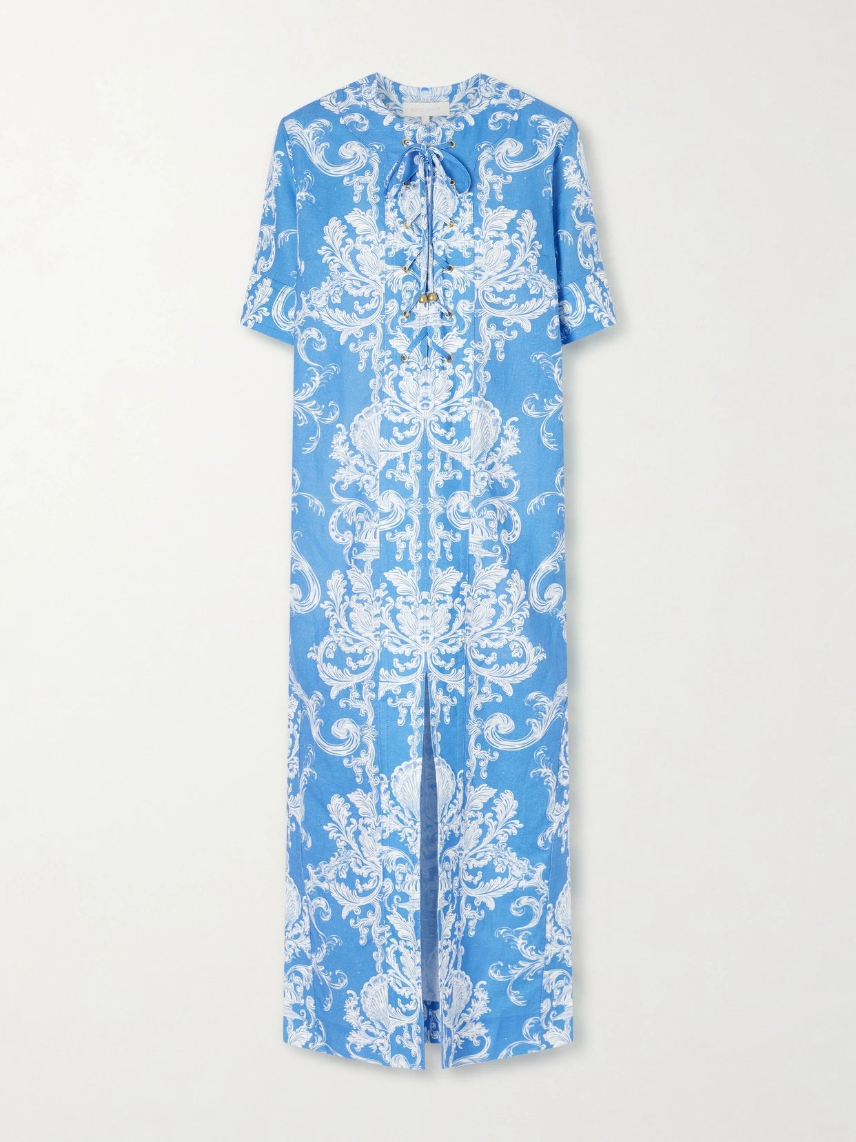 Calista Linen Printed Maxi Dress