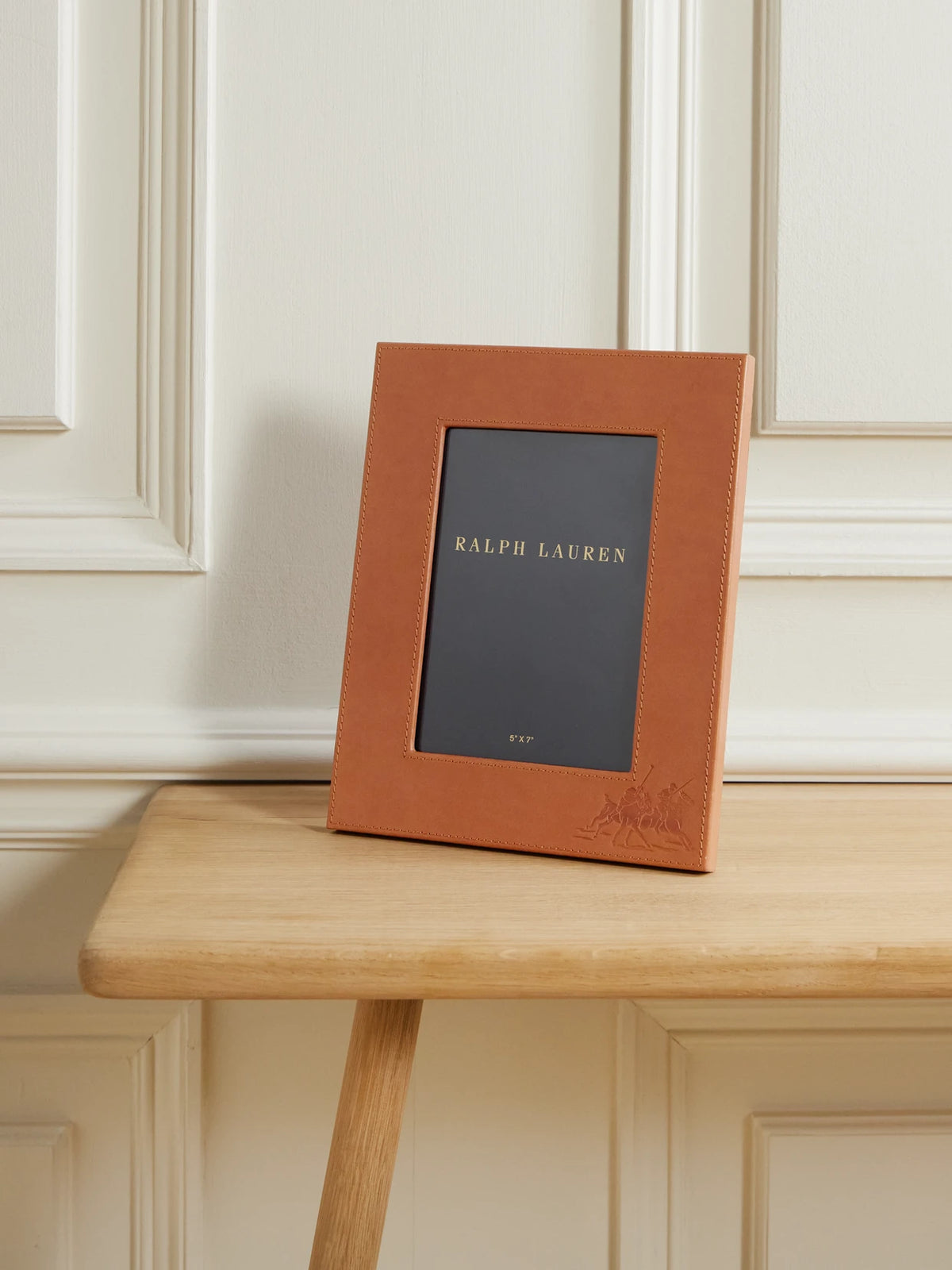 Garrett Embossed Leather 5x7 Picture Frame