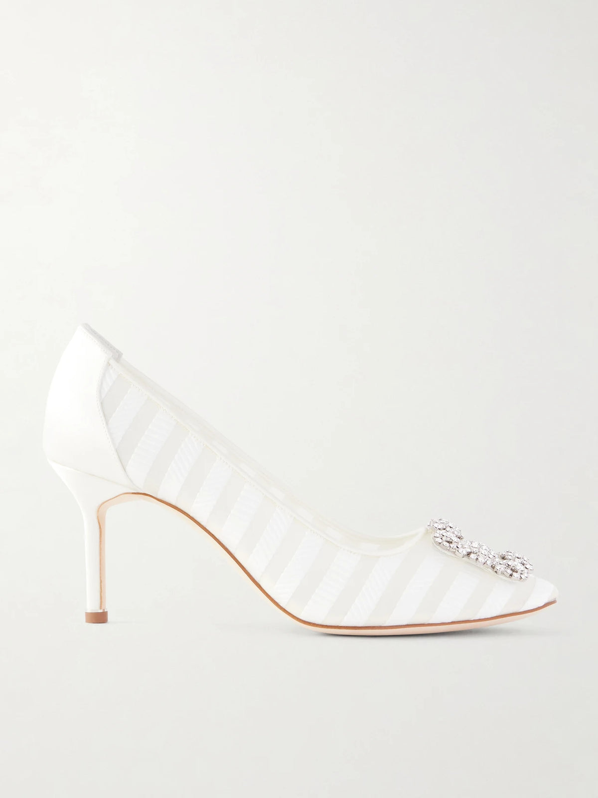 Hangisila 70 Leather And Mesh Pumps