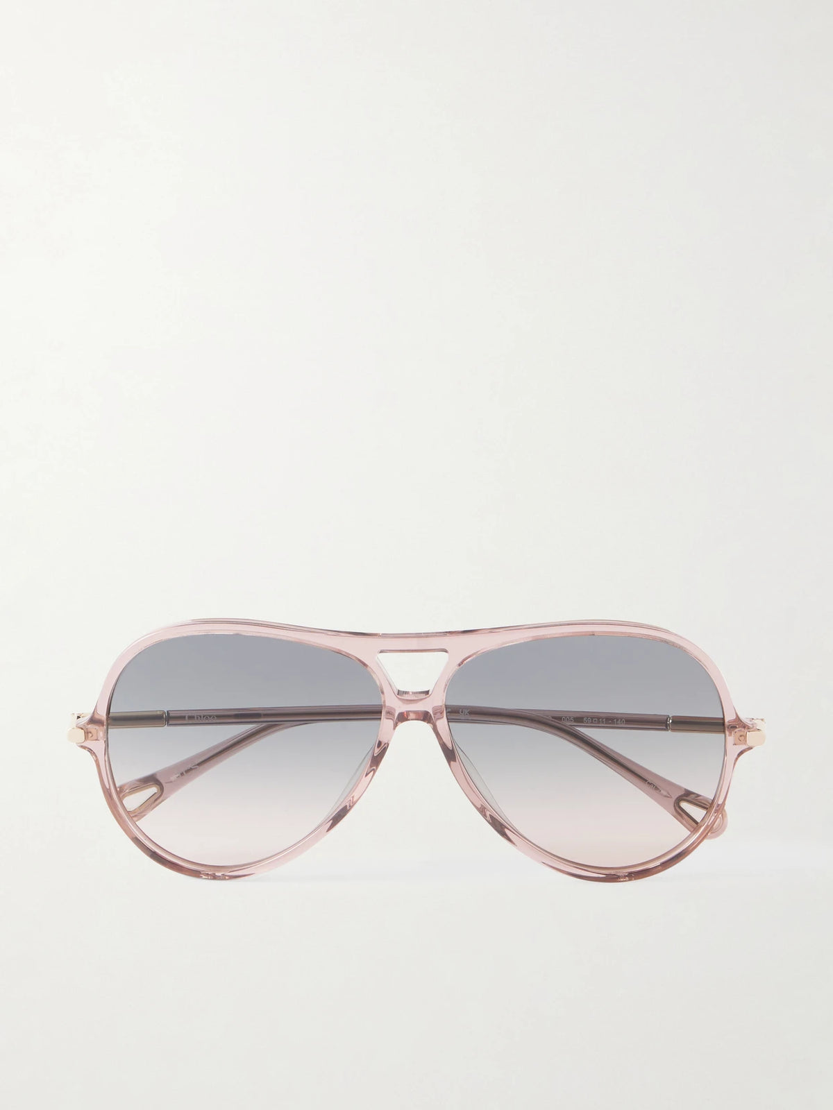 Chloé Tubolar Aviator-style Recycled-acetate Sunglasses
