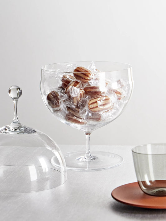 Image of Decor. Product name - Crystal Glass Candy Dish in Clear colour by brand - LOBMEYR