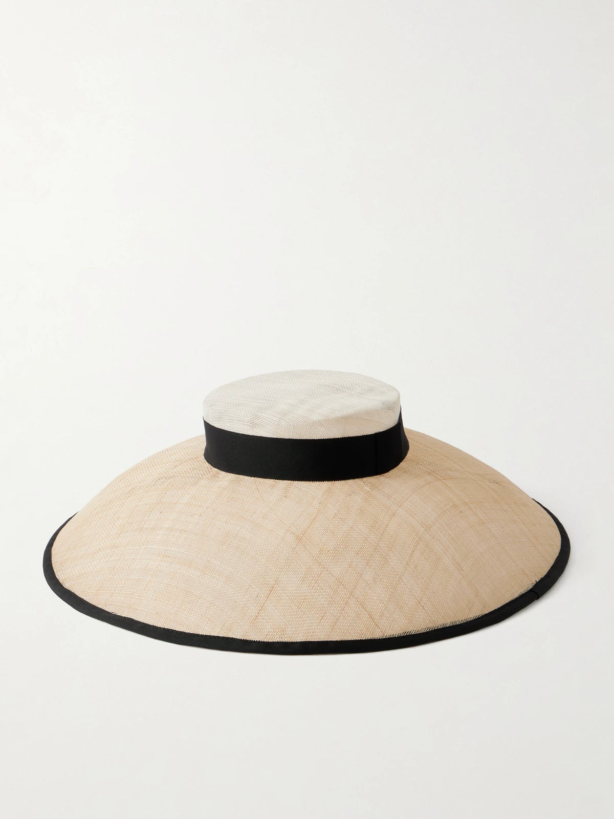 Maris Grosgrain-trimmed Sinamay Sunhat