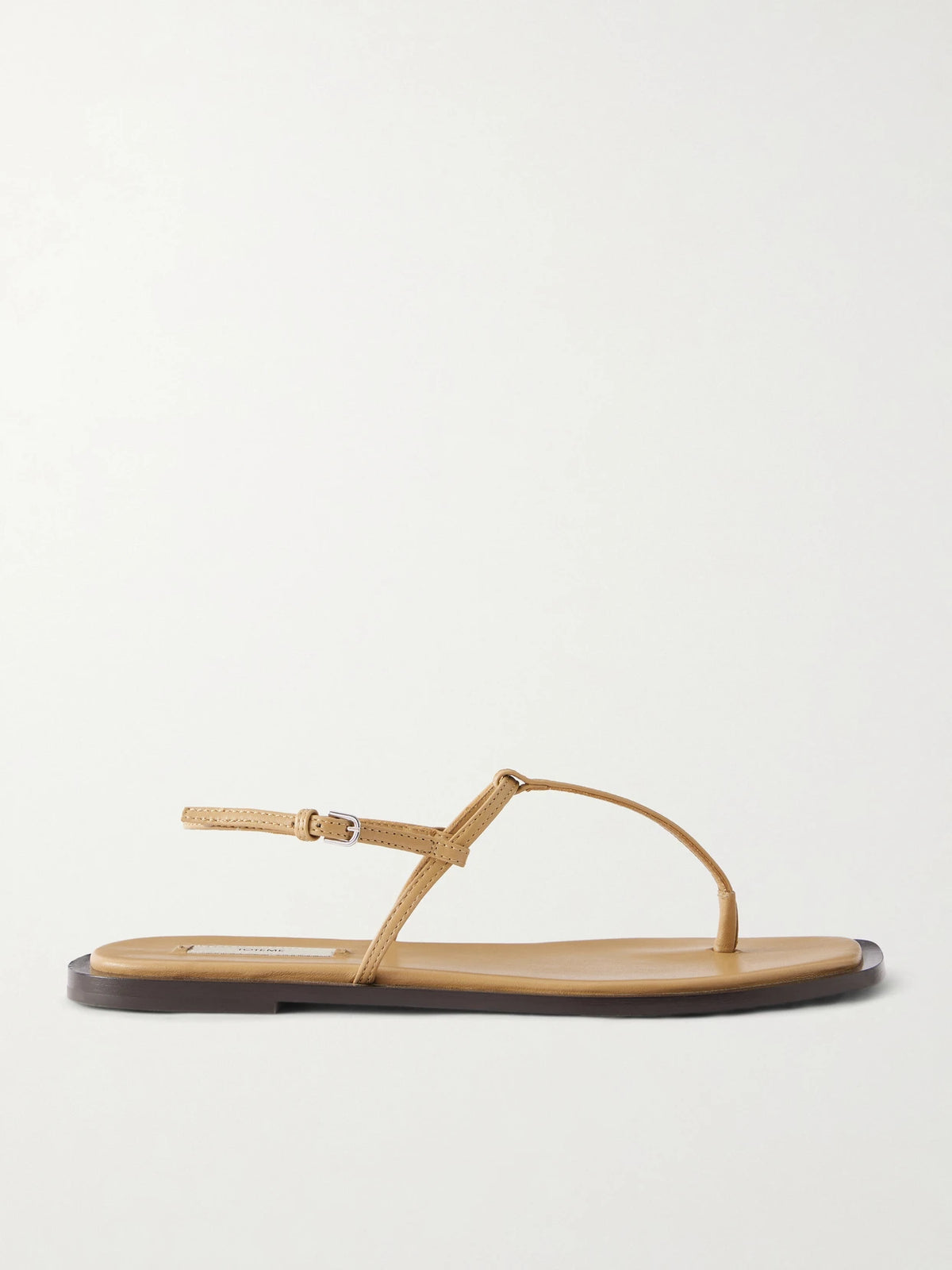 T-strap Leather Flats