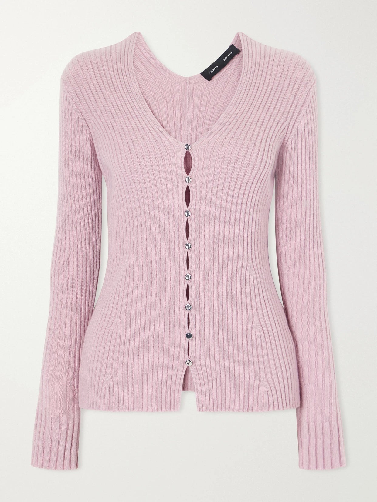 Valeria Ribbed-knit Cashmere Cardigan