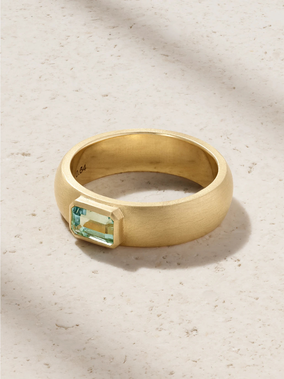 Gem Drop 18-karat Gold Emerald Ring