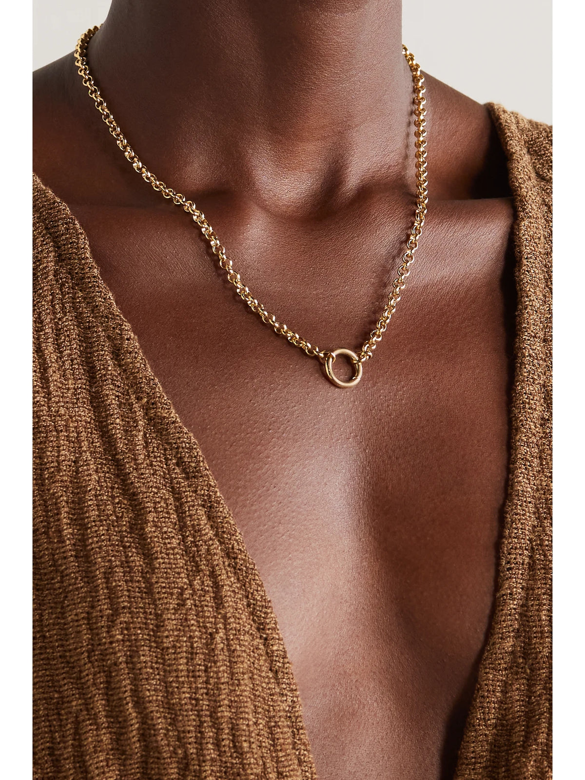 Image of Necklaces. Product name - 4.0 Rolo 14-karat Gold Necklace in Multi colour by brand - Marlo Laz