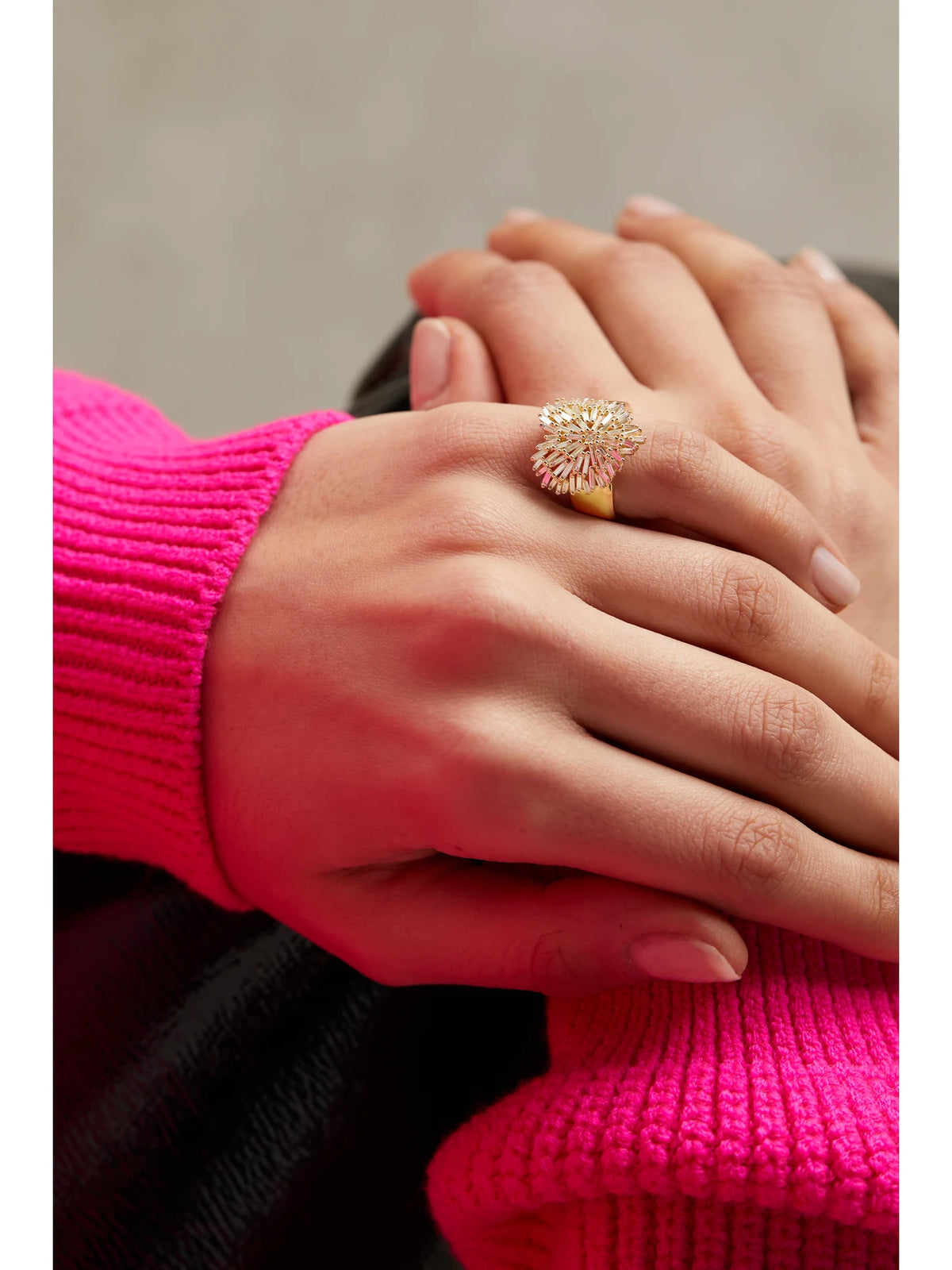 Image of Rings. Product name - Heart 18-karat Gold Diamond Ring in Multi colour by brand - Suzanne Kalan