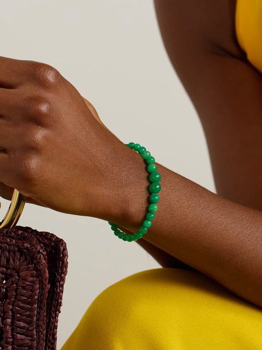 Image of Bracelets. Product name - Gold Opal Bracelet in Green colour by brand - JIA JIA