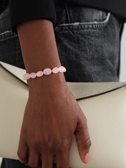 Image of Bracelets. Product name - Arizona Candy Gold Morganite Bracelet in Pink colour by brand - JIA JIA