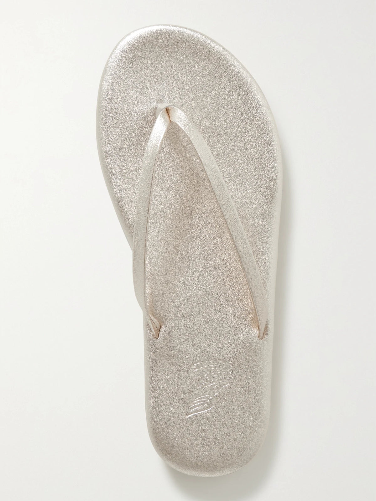 Saionara Metallic Leather Flip Flops