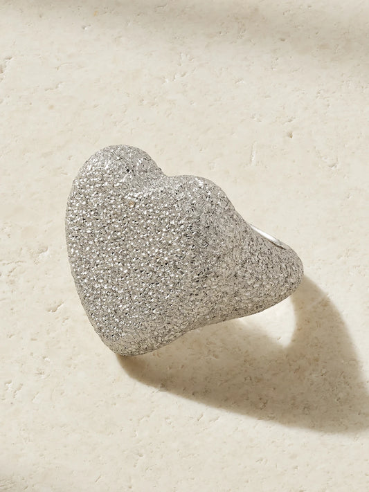 Cuore 18-karat White Gold Ring