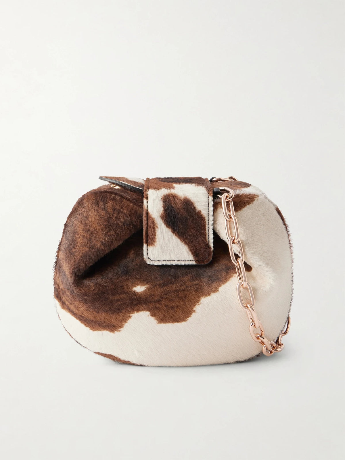 Soft Demi Cow-print Calf Hair Clutch