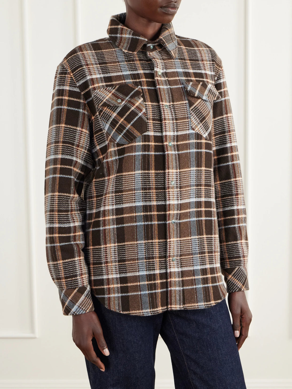 God's True Wilderness Checked Cashmere Shirt