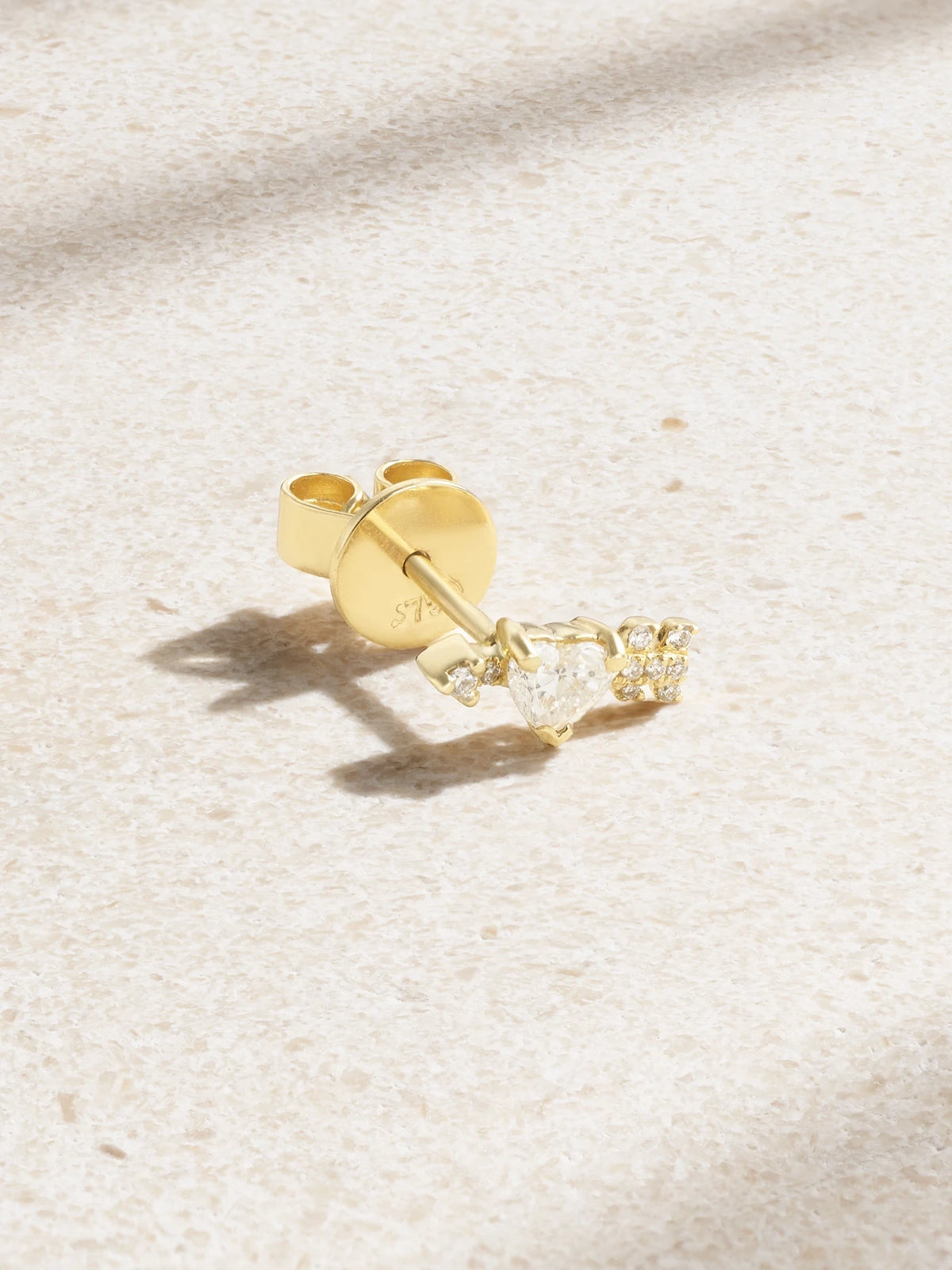 Cupid's Arrow 18-karat Gold Diamond Single Earring