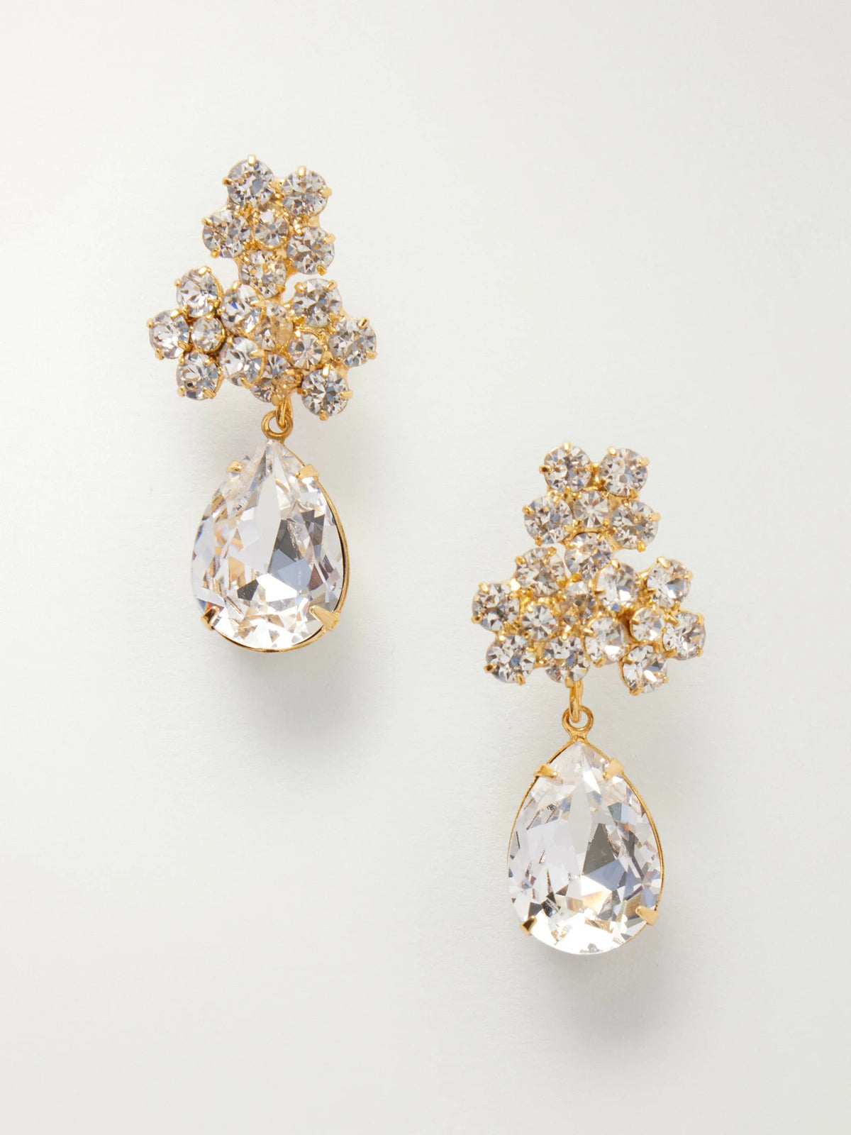 Lauretta Gold-tone Crystal Earrings