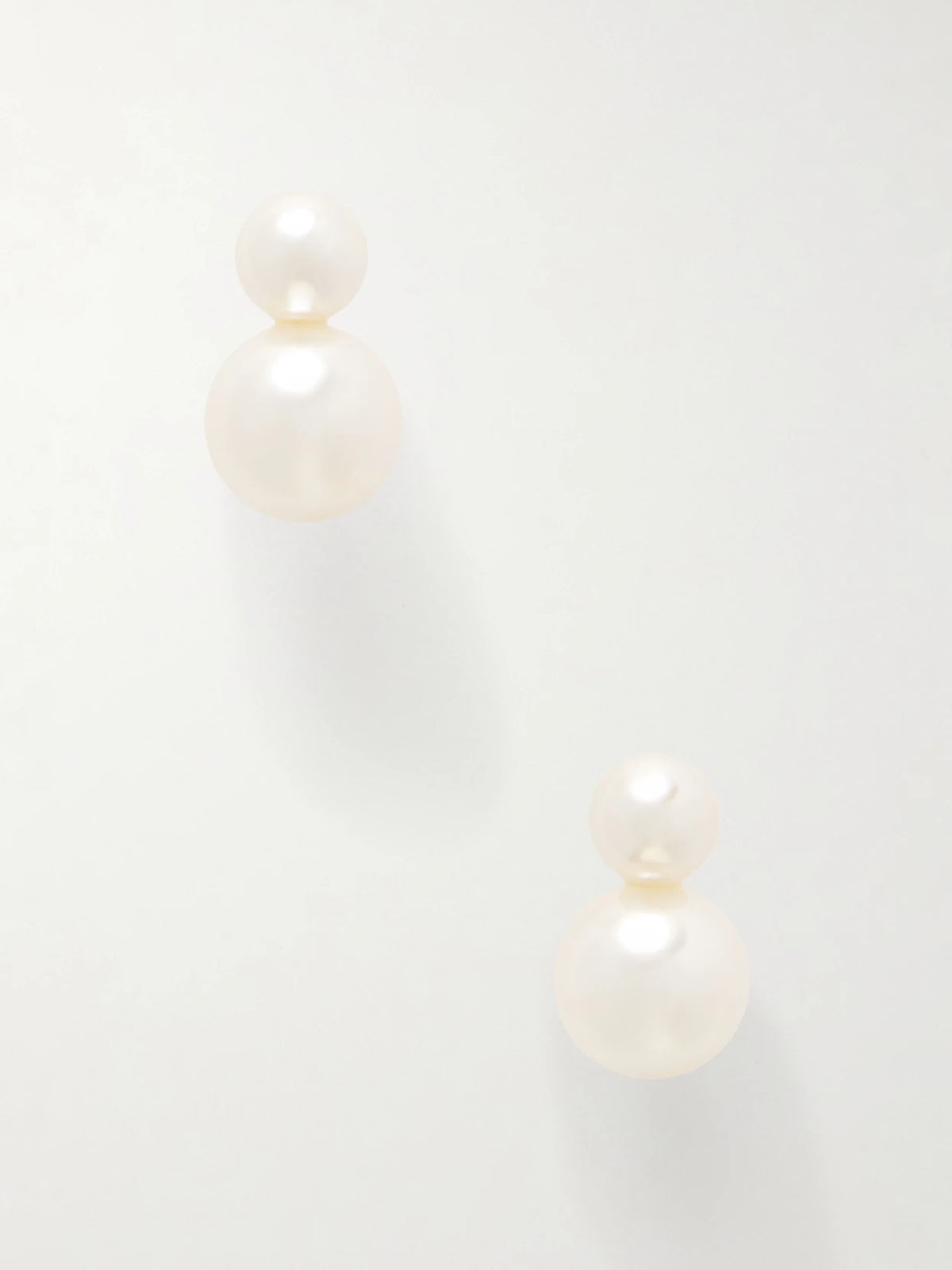 Iris Gold-tone Pearl-like Earrings