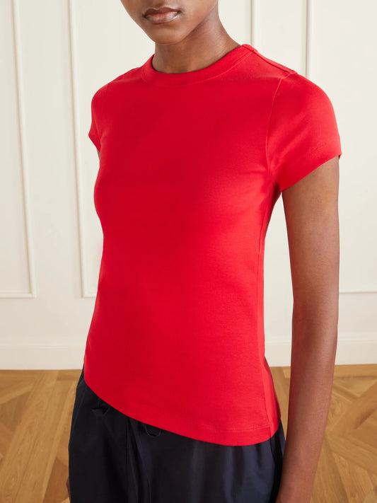 Car Baby Tee Ribbed Organic Cotton-jersey T-shirt