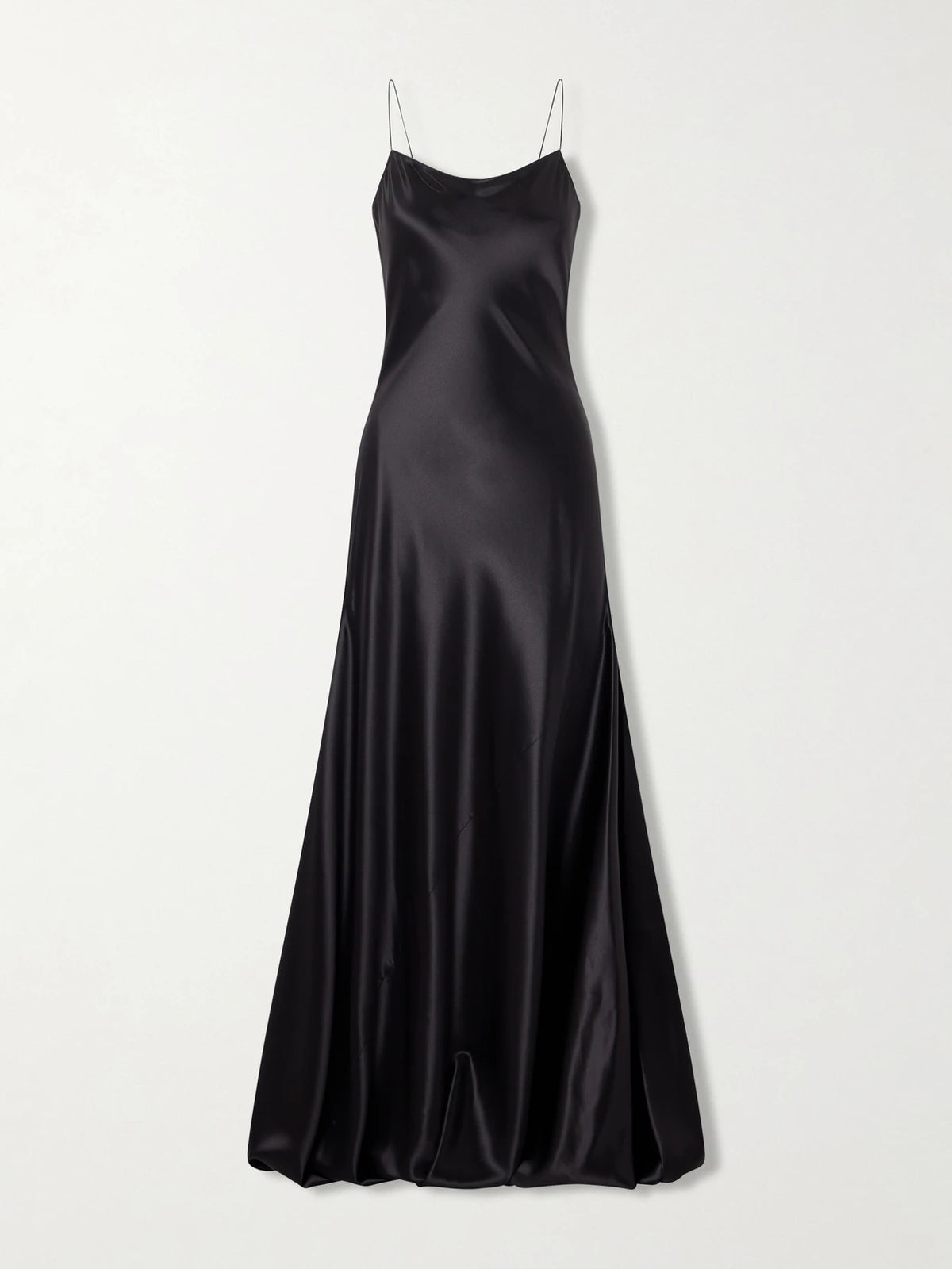 Draped Silk-satin Gown