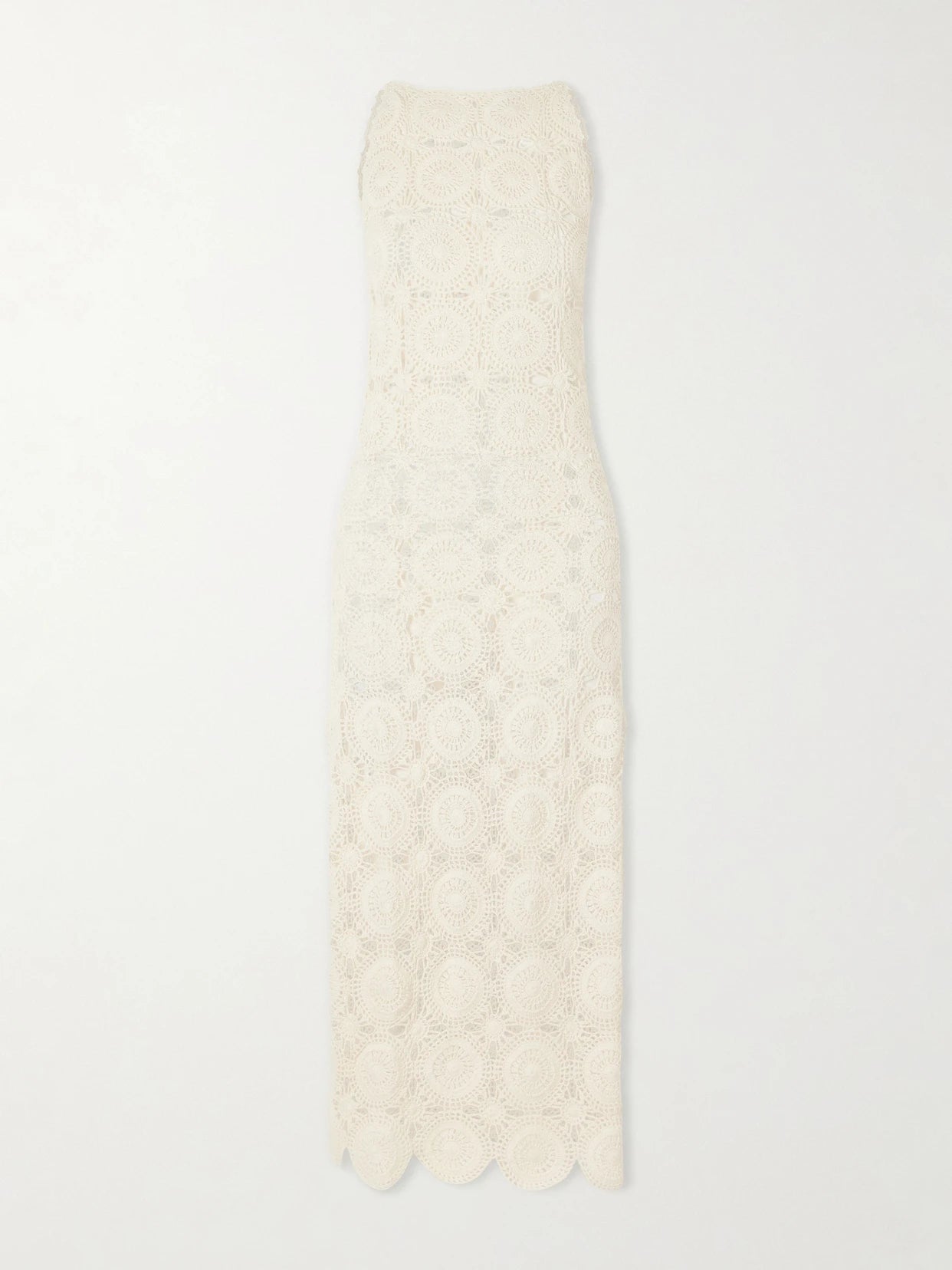 Siula Crocheted Cotton Halterneck Maxi Dress
