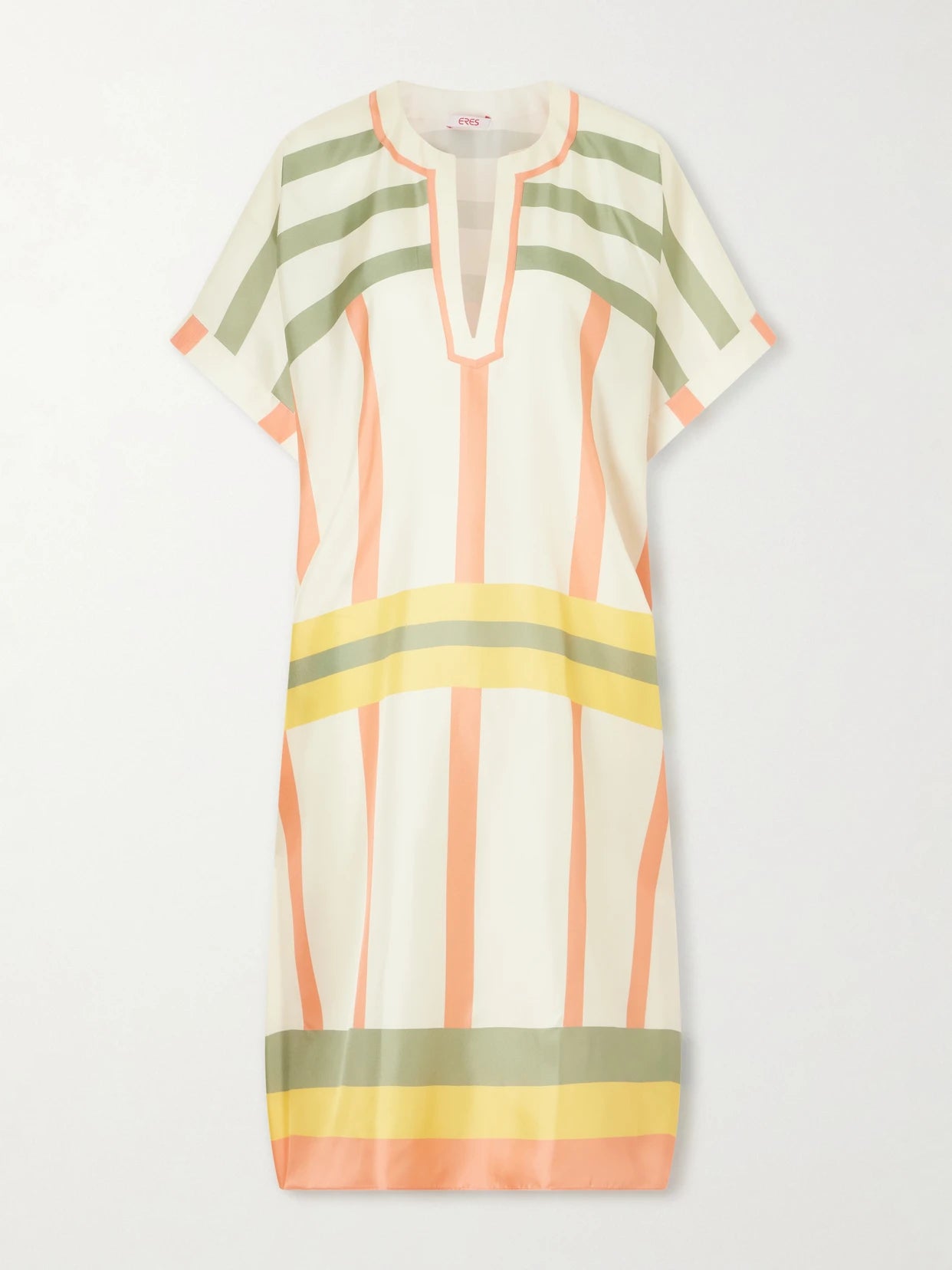 Berlingot Printed Silk-twill Kaftan