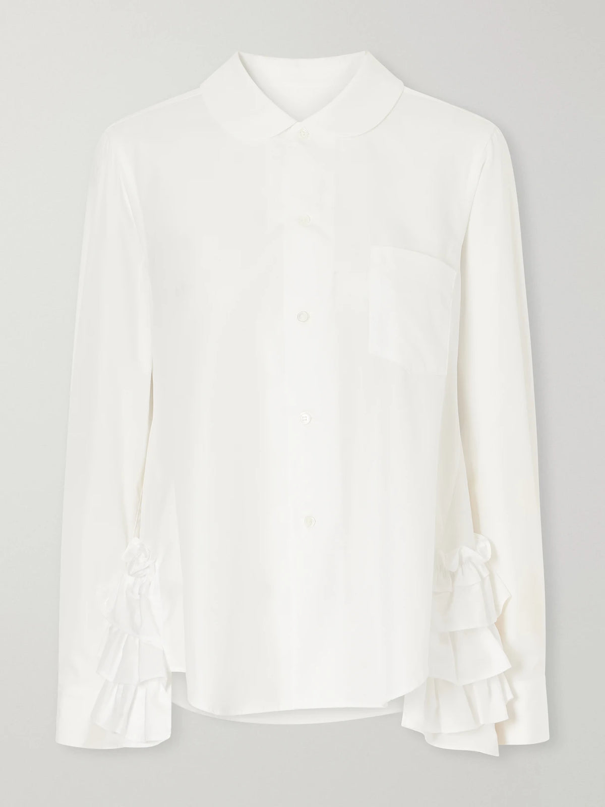 Comme des Garçons GIRL Ruffled Cotton-poplin Shirt