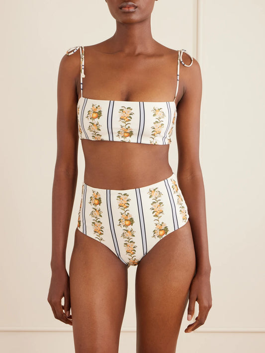 Primavera Valle Printed Bikini Top