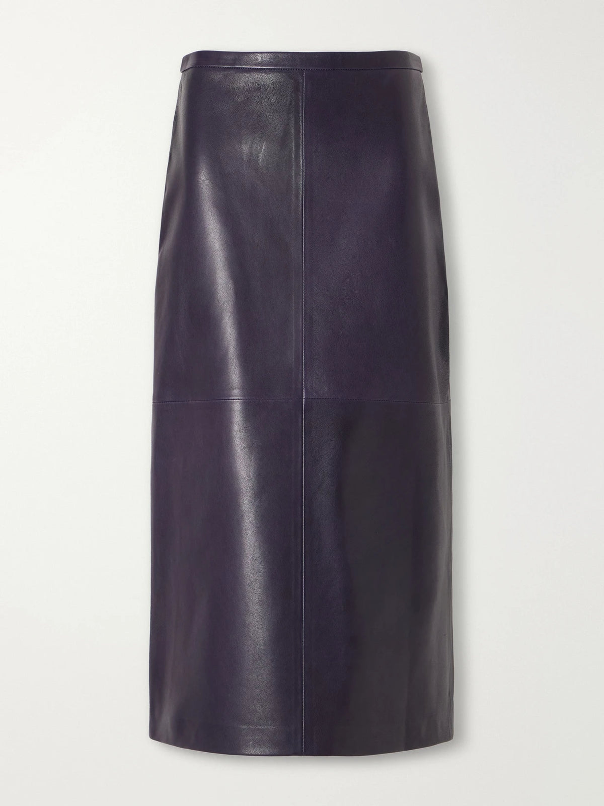 Nour Hammour Alana Leather Midi Skirt