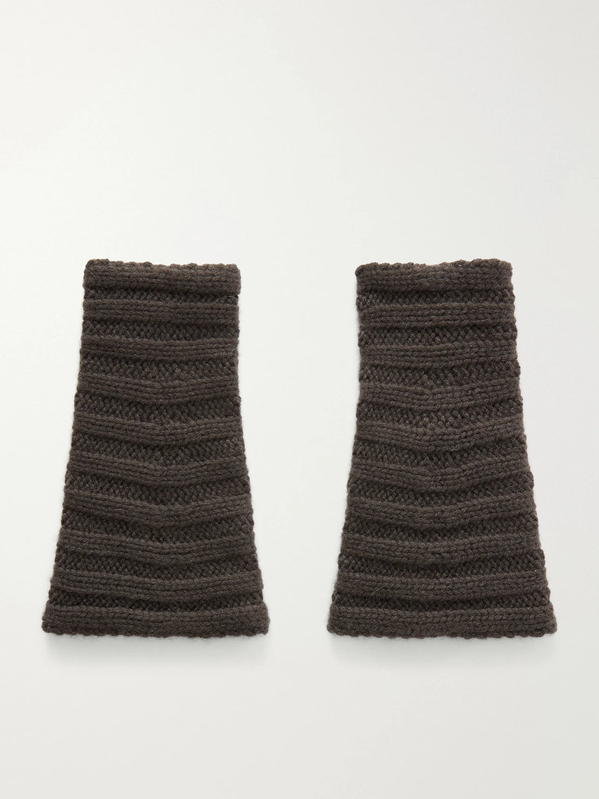 LISA YANG Zarie Ribbed Cashmere Fingerless Gloves