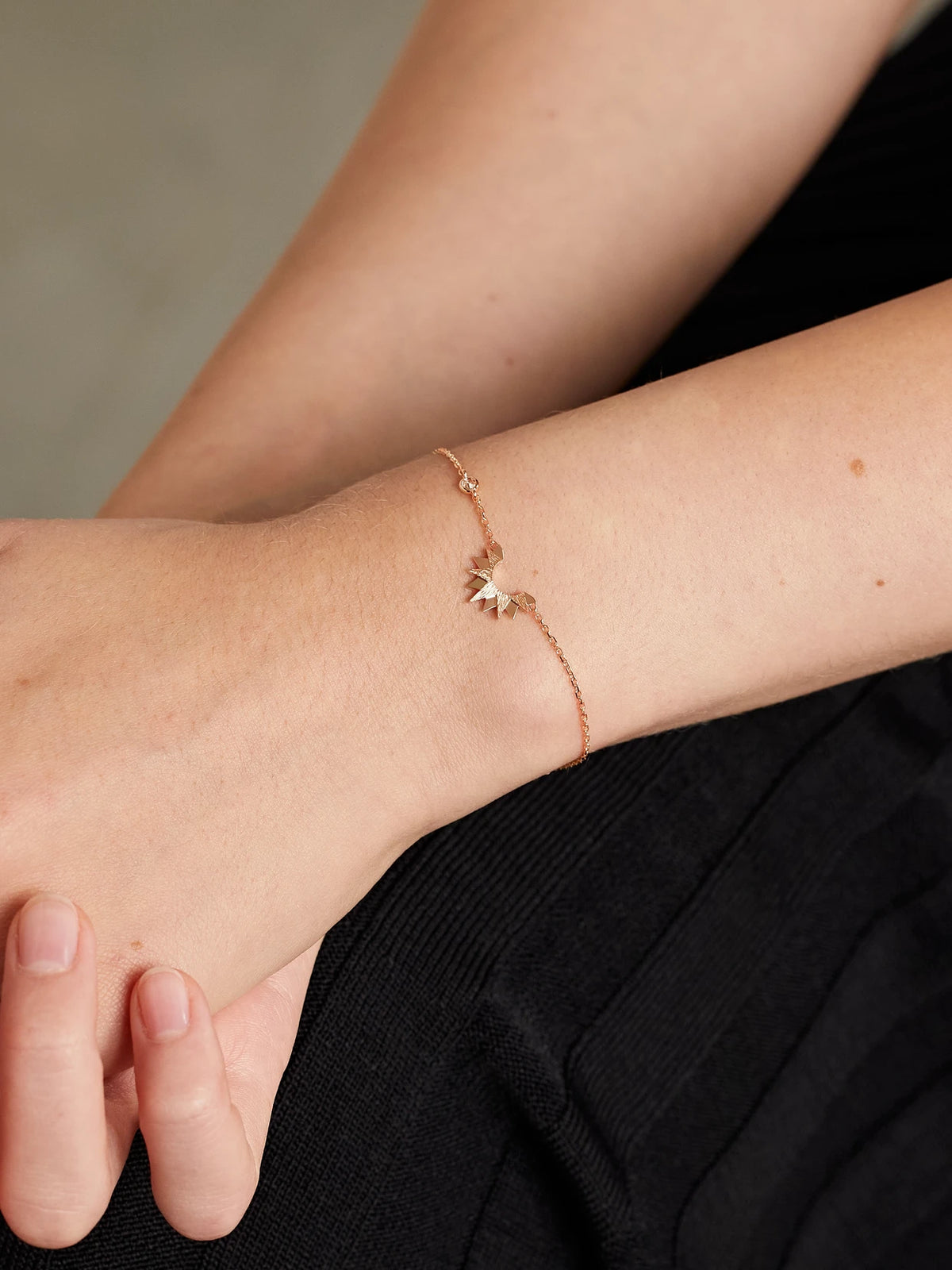Image of Bracelets. Product name - Sunlight 18-karat Rose Gold Diamond Bracelet in Multi colour by brand - Piaget