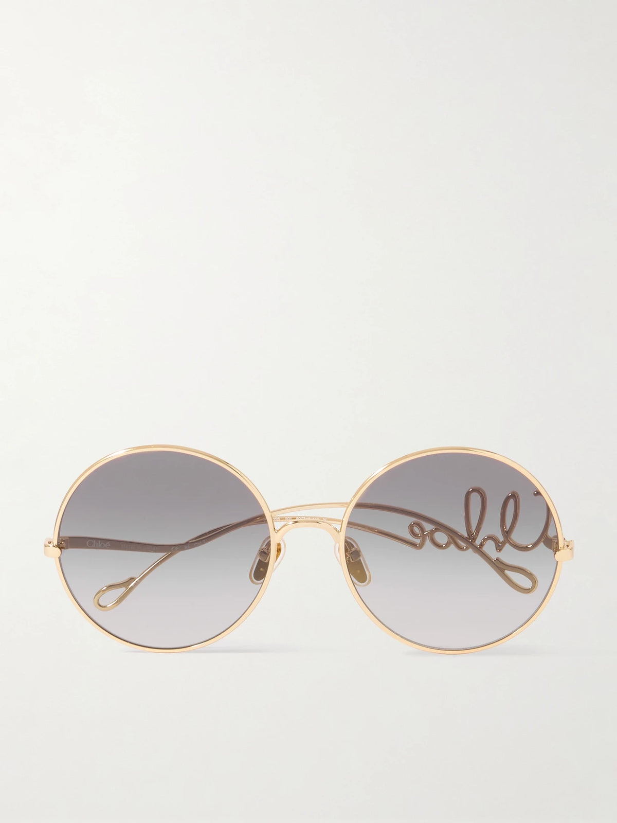 Iconic Round-frame Gold-tone Sunglasses