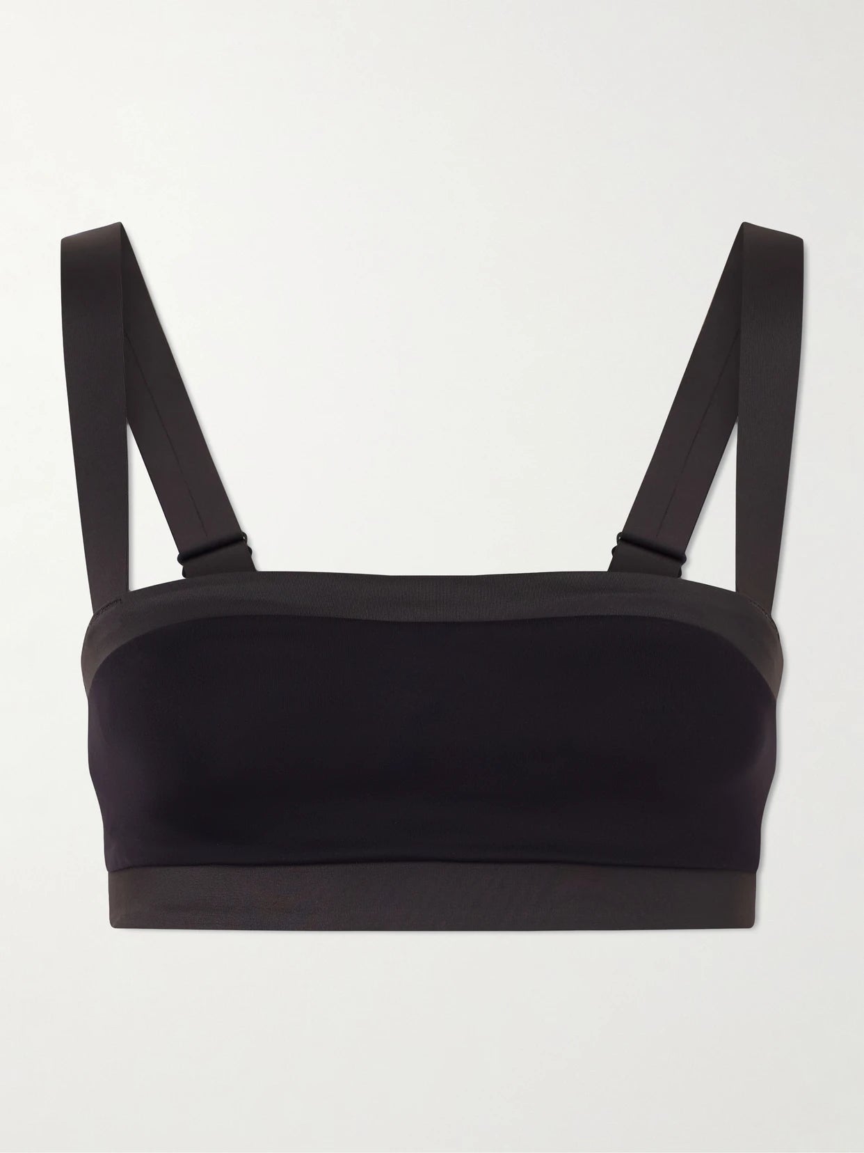 Image of Bras. Product name - + Nike Straight Neck Bra - Obsidian And Igneous in Black colour by brand - SKIMS