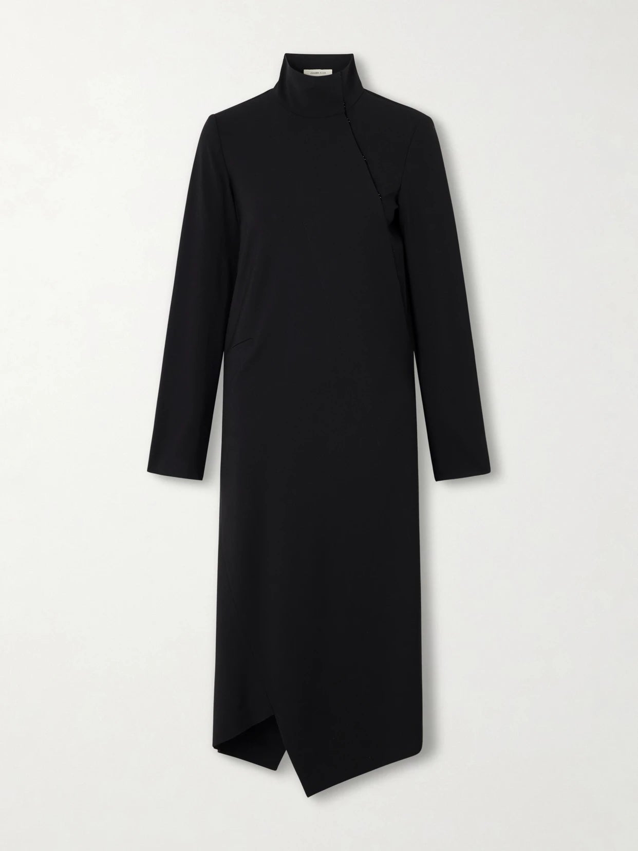 Image of Coats & Jackets. Product name - Twist Stretch-crepe Jacket in Black colour by brand - Colleen Allen