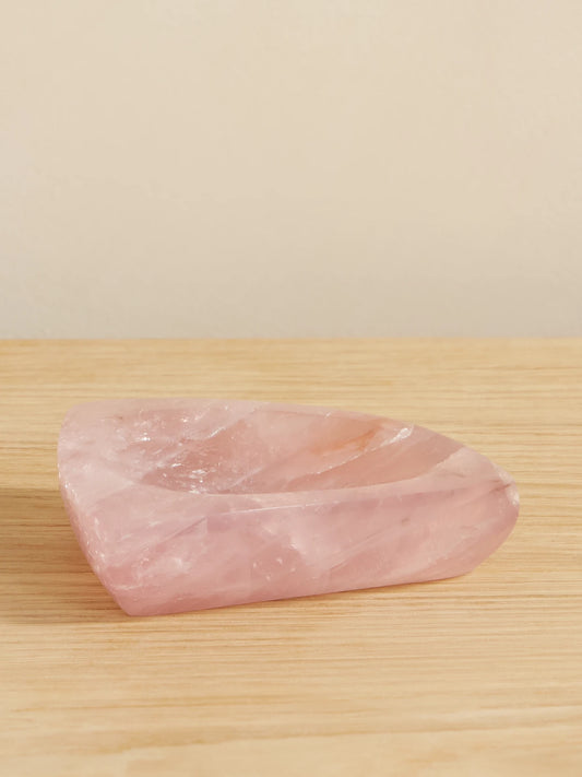 Jia Jia Home Rose Quartz Trinket Dish