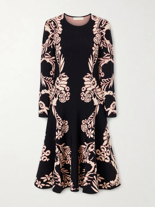 Ulla Johnson Nerissa Floral-jacquard Midi Dress
