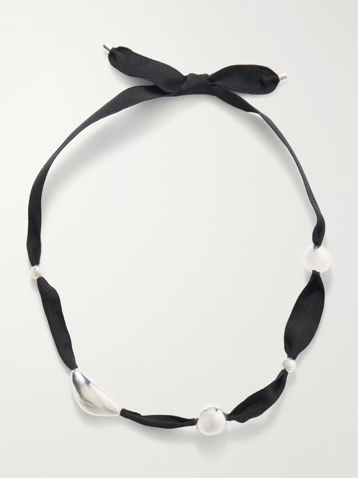 Camille Surault Grigri Sterling Silver And Silk Necklace