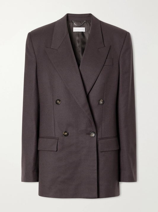 Stella McCartney Double-breasted Wool-flannel Blazer
